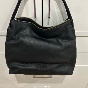 Tory Burch, pebbled, leather hobo in pristine condition